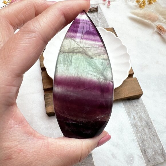 Gorgeous Small Candy Fluorite Free Form - Picture 5 of 7